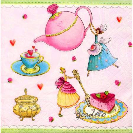 Serwetka decoupage firmy COLOURFULL tort, party 25x25cm